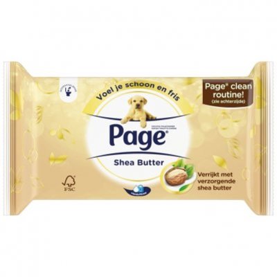 Page Vochtig toiletpapier sheabutter